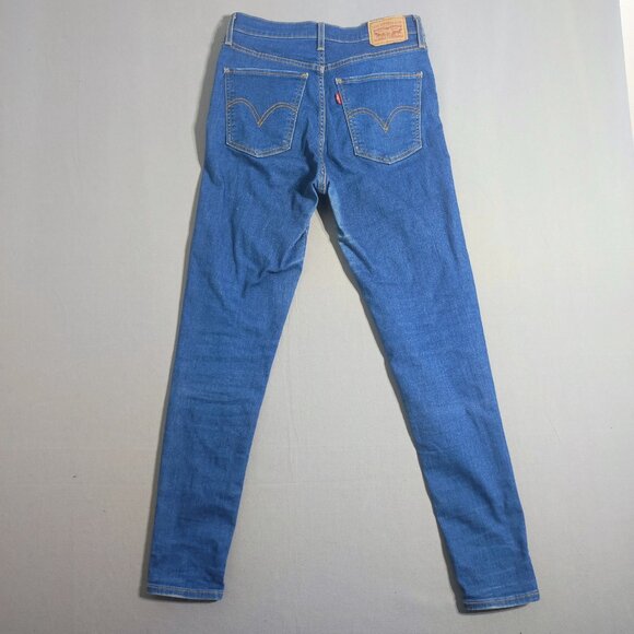 Levi's jeans women's size W30/L30 denim blue colour Mile High Super Skinny - Picture 3 of 16